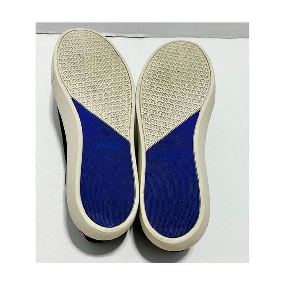 Rothy’s The Sneaker Honeycomb Knit Textured Slip On Shoes Flat Black Womens 11.5 - Picture 9 of 13